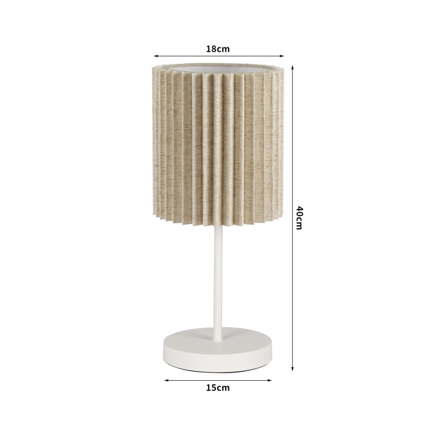 Brilagi - Stolna lampa NORDIC WAVE 1xE27/15W/230V lan/bijela