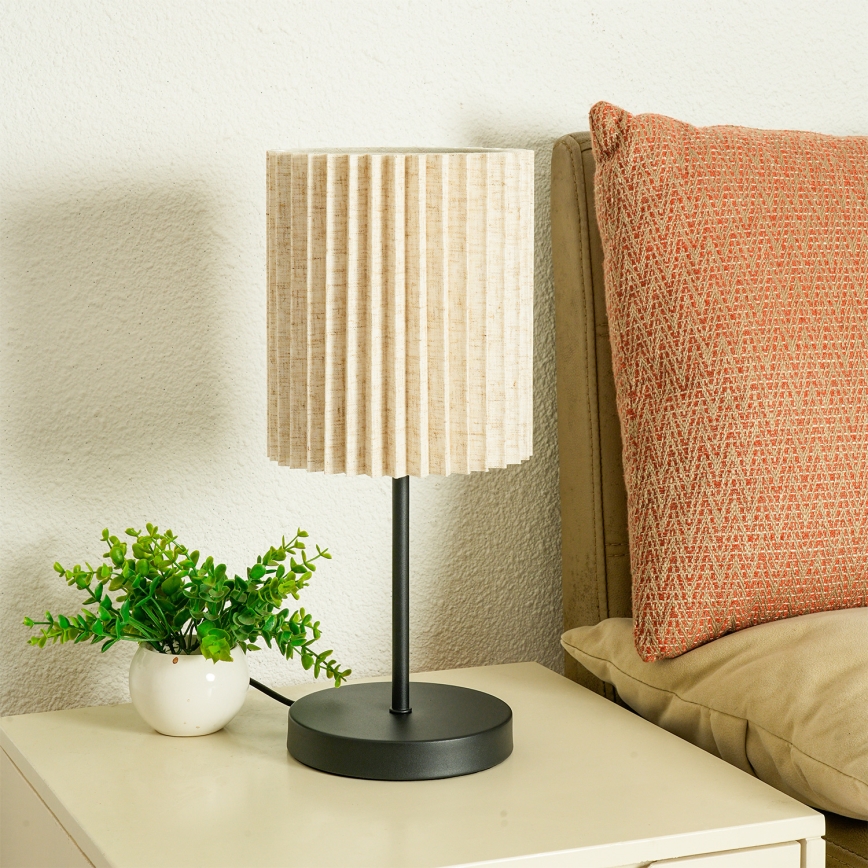 Brilagi - Stolna lampa NORDIC WAVE 1xE27/15W/230V lan/crna