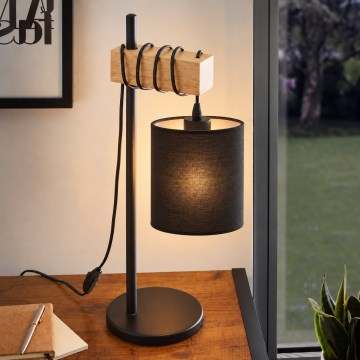BRILAGI - Stolna lampa NUBILA 1xE27/40W/230V smeđa/crna