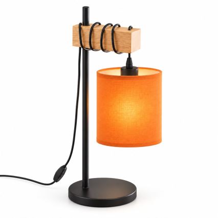 BRILAGI - Stolna lampa NUBILA 1xE27/40W/230V smeđa/crna/narančasta