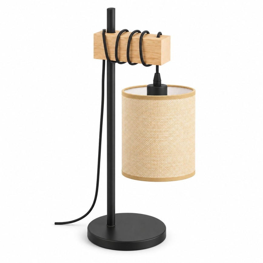 BRILAGI - Stolna lampa NUBILA 1xE27/40W/230V smeđa/crna/svijetlo smeđa