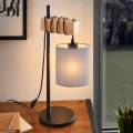 BRILAGI - Stolna lampa NUBILA 1xE27/40W/230V smeđa/crna/svijetlosiva
