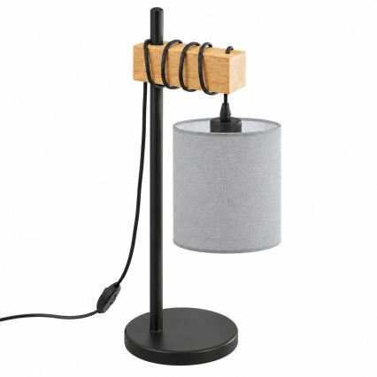 BRILAGI - Stolna lampa NUBILA 1xE27/40W/230V smeđa/crna/svijetlosiva