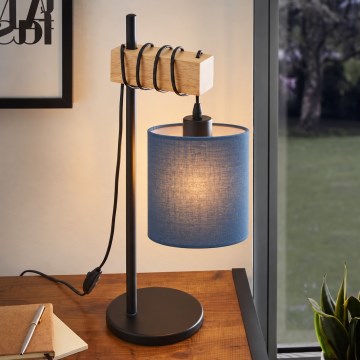 BRILAGI - Stolna lampa NUBILA 1xE27/40W/230V smeđa/crna/tamnoplava