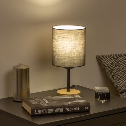 Brilagi - Stolna lampa NUBILA WOOD 1xE27/25W/230V hrast/antracit