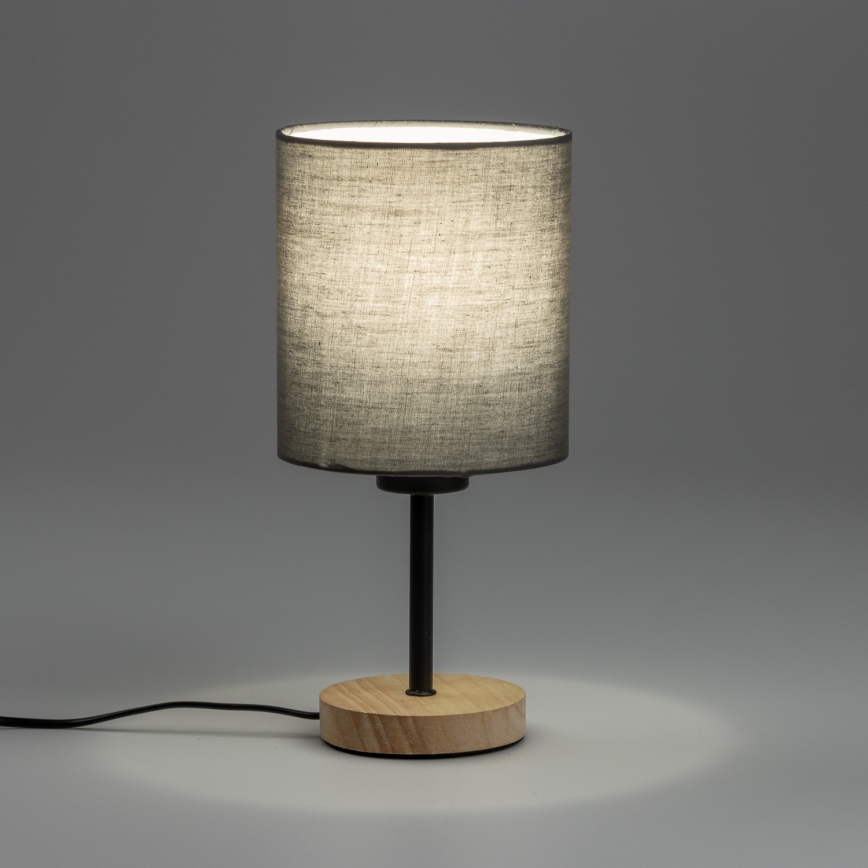 Brilagi - Stolna lampa NUBILA WOOD 1xE27/25W/230V hrast/antracit