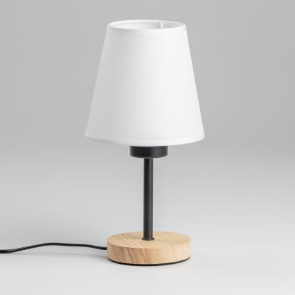 Brilagi - Stolna lampa NUBILA WOOD 1xE27/25W/230V hrast/bijela