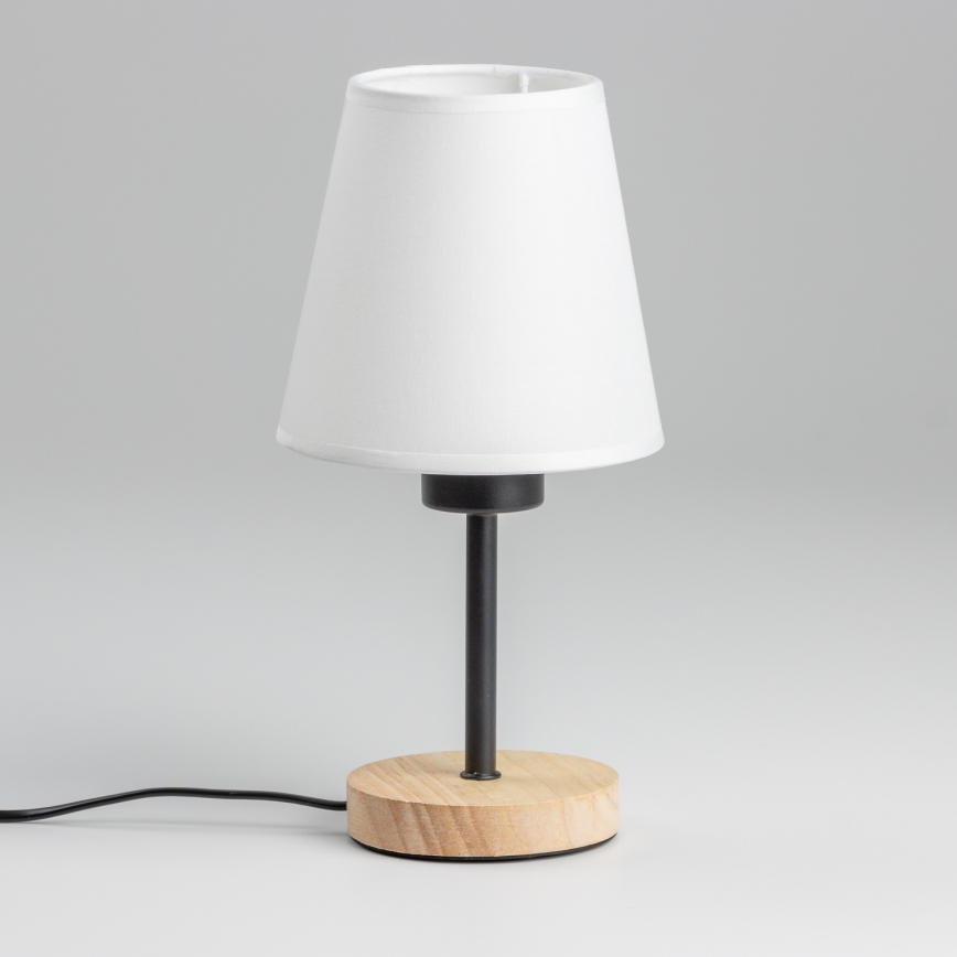 Brilagi - Stolna lampa NUBILA WOOD 1xE27/25W/230V hrast/bijela