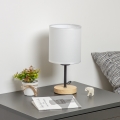 Brilagi - Stolna lampa NUBILA WOOD 1xE27/25W/230V hrast/bijela