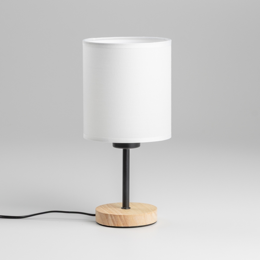 Brilagi - Stolna lampa NUBILA WOOD 1xE27/25W/230V hrast/bijela