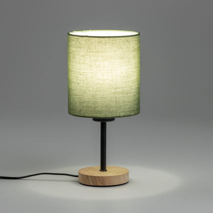 Brilagi - Stolna lampa NUBILA WOOD 1xE27/25W/230V hrast/crna