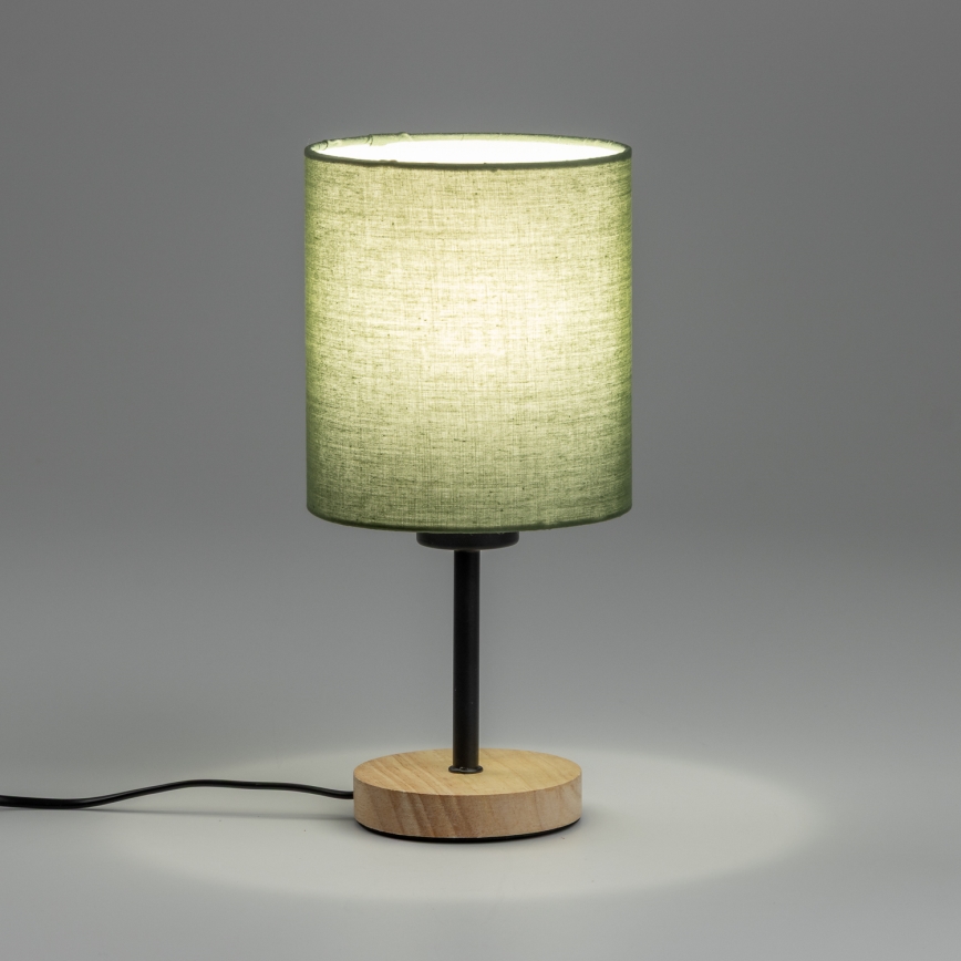 Brilagi - Stolna lampa NUBILA WOOD 1xE27/25W/230V hrast/crna