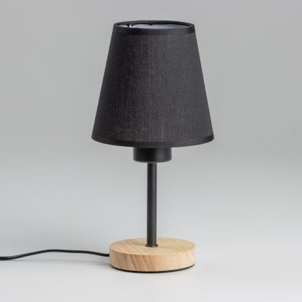 Brilagi - Stolna lampa NUBILA WOOD 1xE27/25W/230V hrast/crna