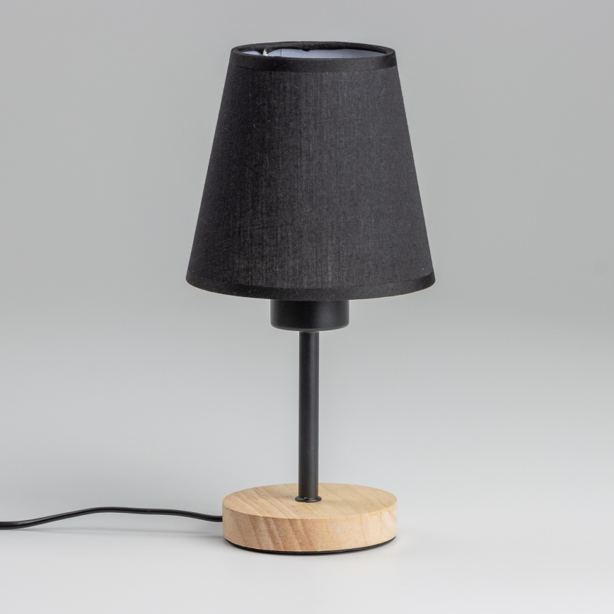 Brilagi - Stolna lampa NUBILA WOOD 1xE27/25W/230V hrast/crna