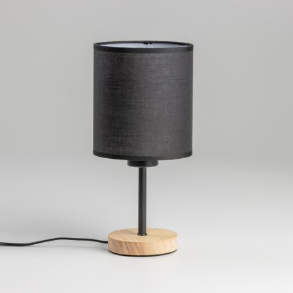 Brilagi - Stolna lampa NUBILA WOOD 1xE27/25W/230V hrast/crna