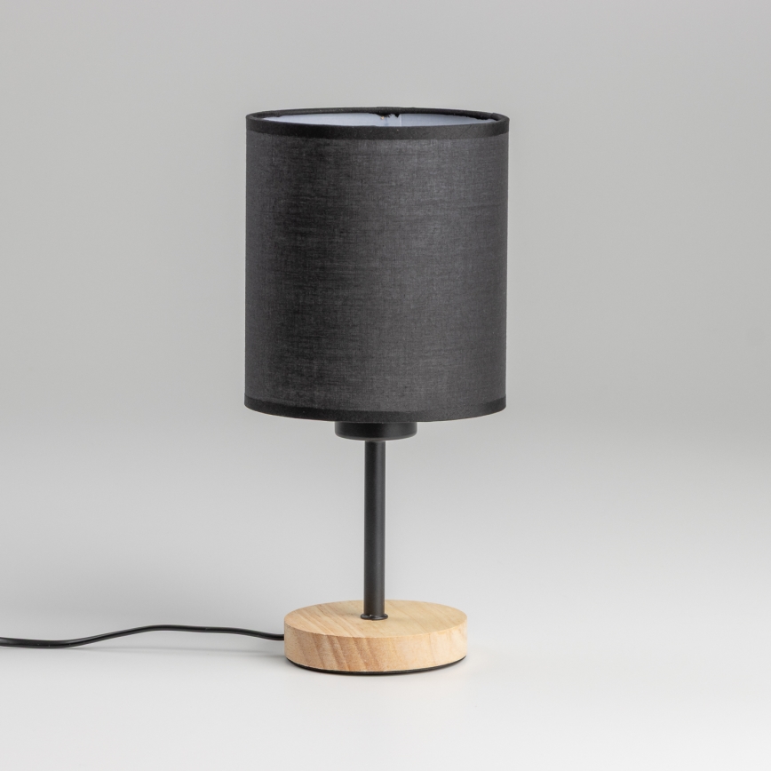 Brilagi - Stolna lampa NUBILA WOOD 1xE27/25W/230V hrast/crna