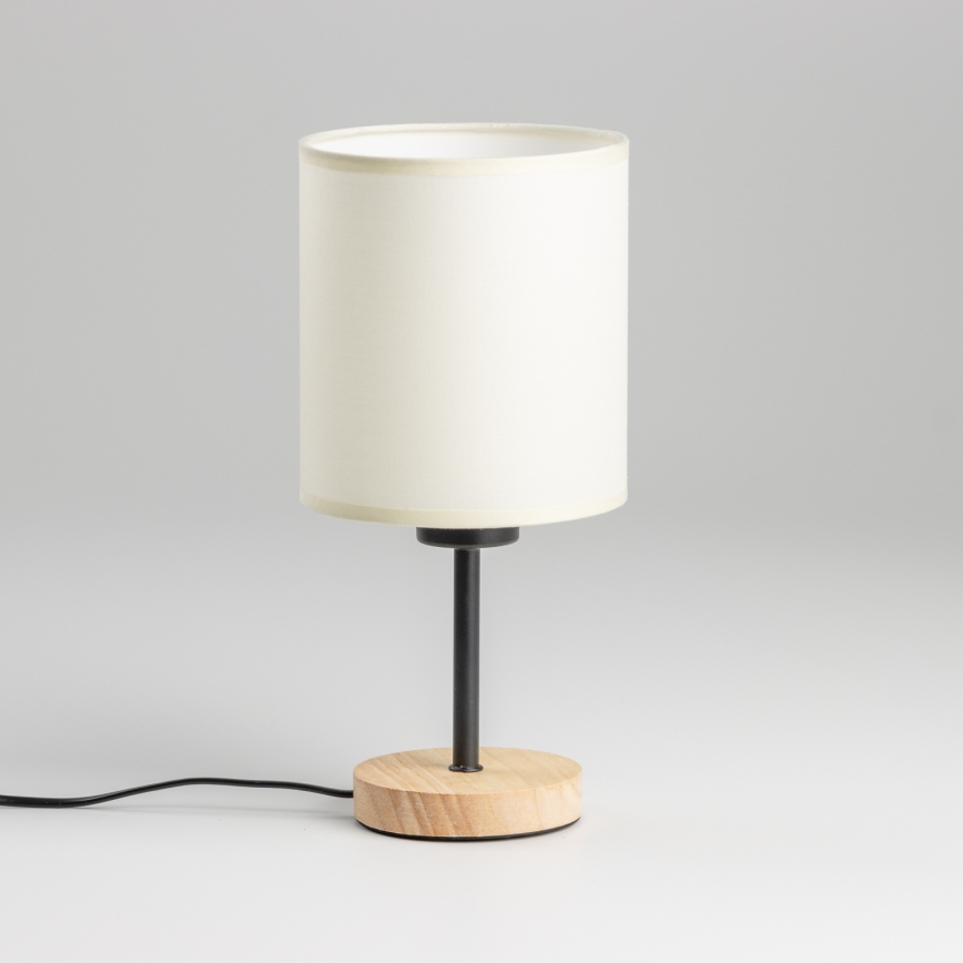 Brilagi - Stolna lampa NUBILA WOOD 1xE27/25W/230V hrast/crna/krem