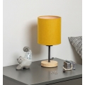 Brilagi - Stolna lampa NUBILA WOOD 1xE27/25W/230V hrast/crna/žuta