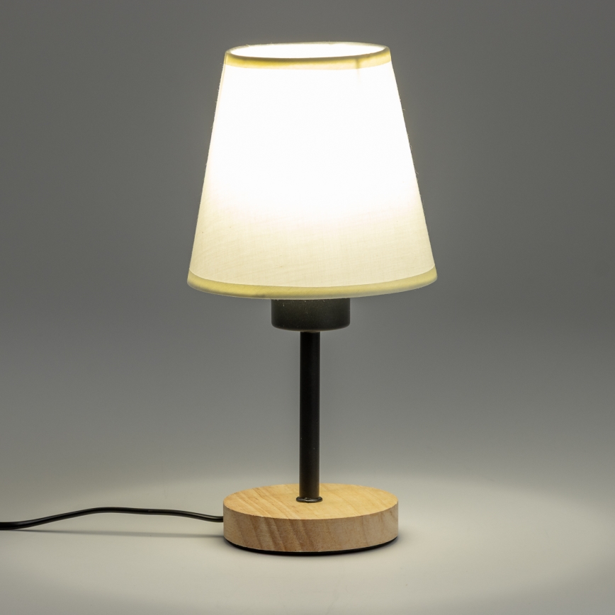 Brilagi - Stolna lampa NUBILA WOOD 1xE27/25W/230V hrast/krem