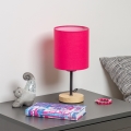 Brilagi - Stolna lampa NUBILA WOOD 1xE27/25W/230V hrast/ružičasta