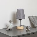 Brilagi - Stolna lampa NUBILA WOOD 1xE27/25W/230V hrast/siva