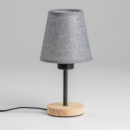 Brilagi - Stolna lampa NUBILA WOOD 1xE27/25W/230V hrast/siva