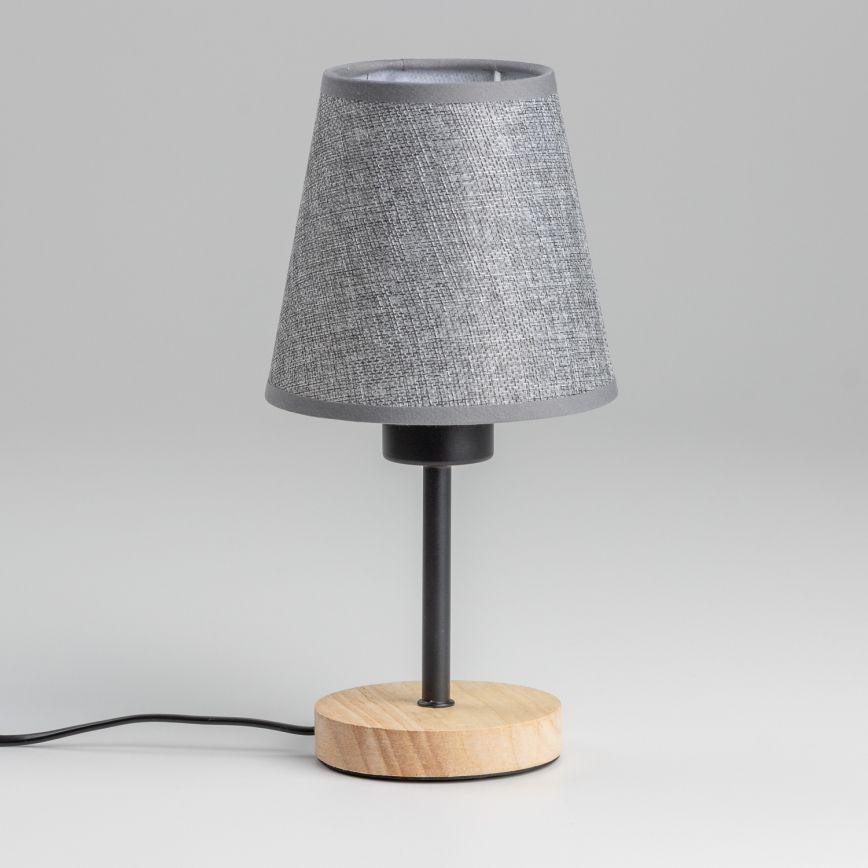Brilagi - Stolna lampa NUBILA WOOD 1xE27/25W/230V hrast/siva