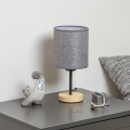 Brilagi - Stolna lampa NUBILA WOOD 1xE27/25W/230V hrast/siva