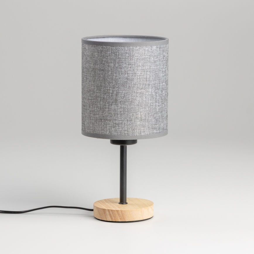 Brilagi - Stolna lampa NUBILA WOOD 1xE27/25W/230V hrast/siva