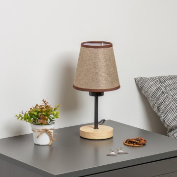 Brilagi - Stolna lampa NUBILA WOOD 1xE27/25W/230V hrast/smeđa