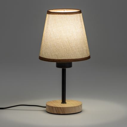 Brilagi - Stolna lampa NUBILA WOOD 1xE27/25W/230V hrast/smeđa