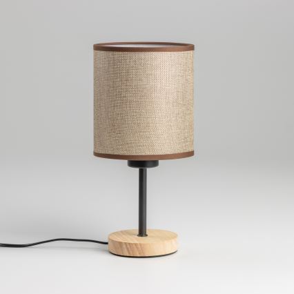 Brilagi - Stolna lampa NUBILA WOOD 1xE27/25W/230V hrast/smeđa