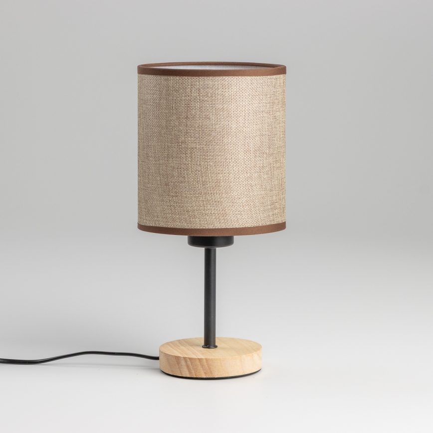 Brilagi - Stolna lampa NUBILA WOOD 1xE27/25W/230V hrast/smeđa