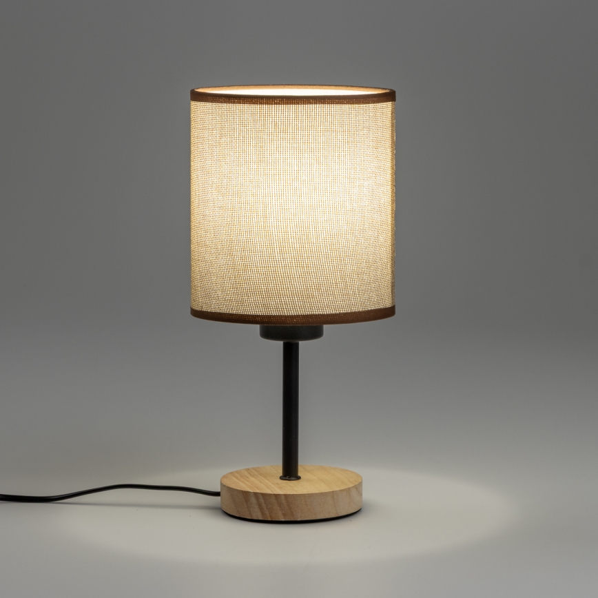 Brilagi - Stolna lampa NUBILA WOOD 1xE27/25W/230V hrast/smeđa