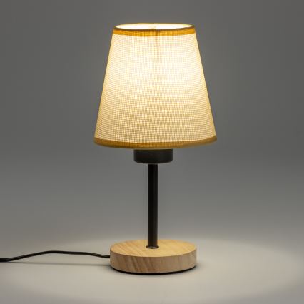 Brilagi - Stolna lampa NUBILA WOOD 1xE27/25W/230V hrast/svjetlosmeđa