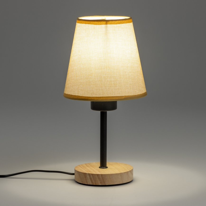 Brilagi - Stolna lampa NUBILA WOOD 1xE27/25W/230V hrast/svjetlosmeđa