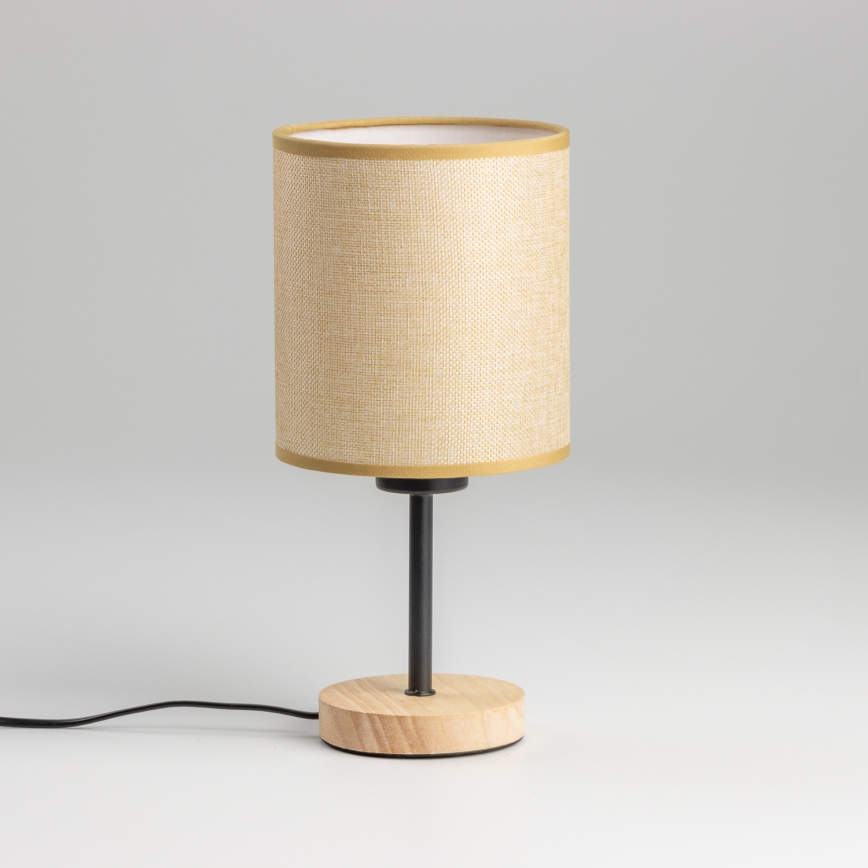Brilagi - Stolna lampa NUBILA WOOD 1xE27/25W/230V hrast/svjetlosmeđa
