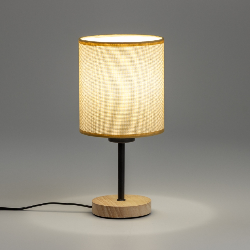 Brilagi - Stolna lampa NUBILA WOOD 1xE27/25W/230V hrast/svjetlosmeđa