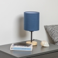 Brilagi - Stolna lampa NUBILA WOOD 1xE27/25W/230V hrast/tamno plava