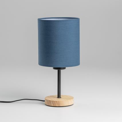 Brilagi - Stolna lampa NUBILA WOOD 1xE27/25W/230V hrast/tamno plava