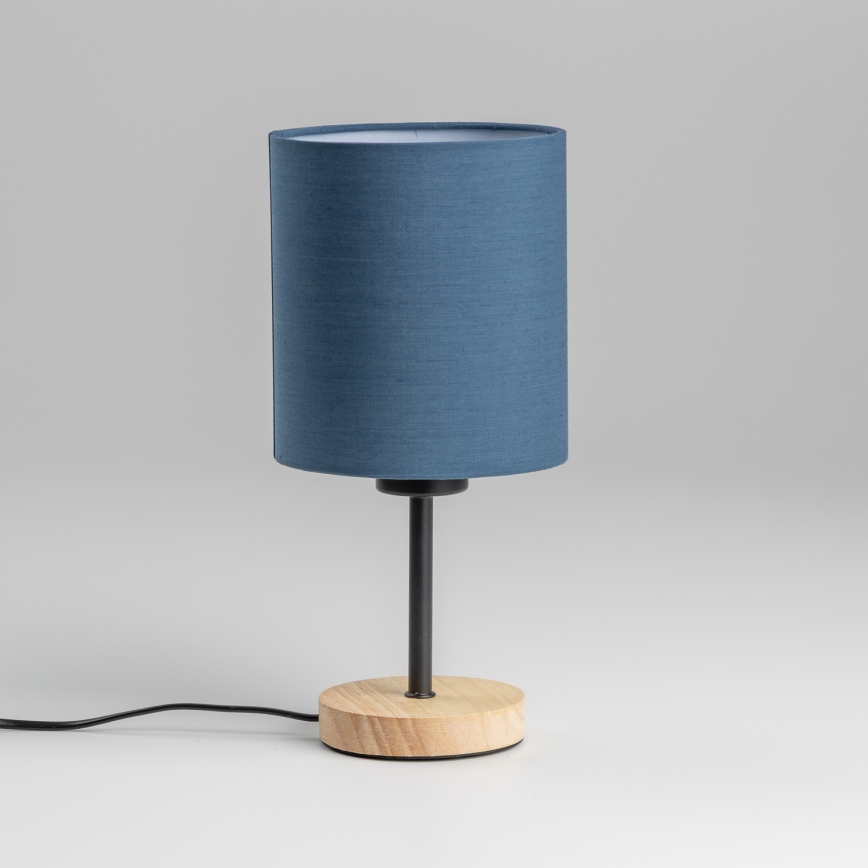 Brilagi - Stolna lampa NUBILA WOOD 1xE27/25W/230V hrast/tamno plava