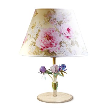 BRILAGI - Stolna lampa ROMANCE 1xE27/60W/230V šarena/zlatna/patina