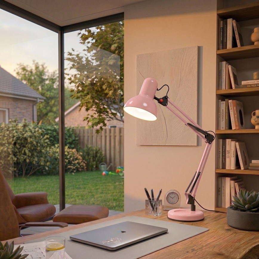 Brilagi - Stolna lampa ROMERO 1xE27/60W/230V ružičasta