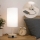 Brilagi - Stolna lampa s USB priključkom TABLON 1xE27/25W/230V bež/bijela