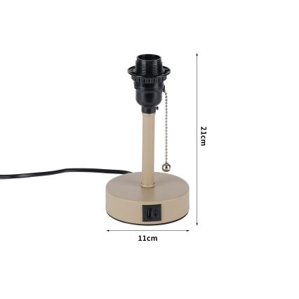 Brilagi - Stolna lampa s USB priključkom TABLON 1xE27/25W/230V bež