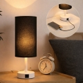 Brilagi - Stolna lampa s USB priključkom TABLON 1xE27/25W/230V bijela/crna