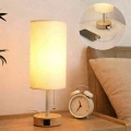 Brilagi - Stolna lampa s USB priključkom TABLON 1xE27/25W/230V hrast/bež/krem