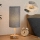 Brilagi - Stolna lampa s USB priključkom TABLON 1xE27/25W/230V hrast/bijela/siva