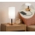Brilagi - Stolna lampa s USB priključkom TABLON 1xE27/25W/230V hrast/crna/bijela