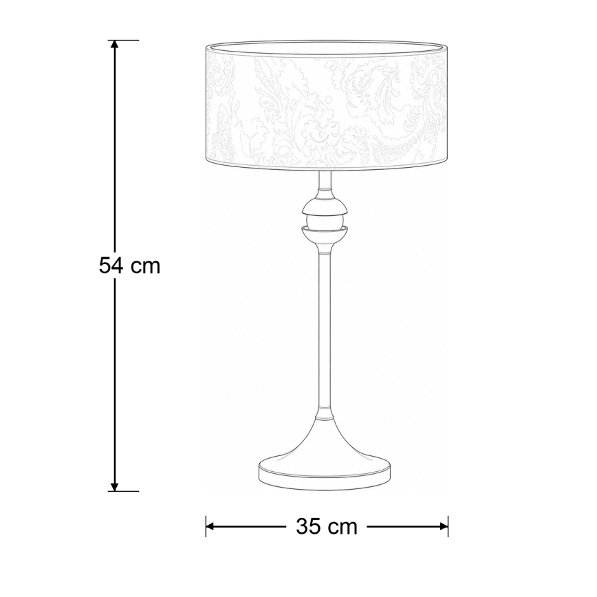 BRILAGI - Stolna lampa SAPHIRE 1xE27/15W/230V krem/zlatna/patina